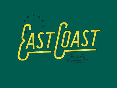 East Coast design graphic lettering logo typography