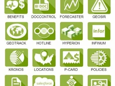 Intranet Icons app graphical user interface illustration interface design intranet website
