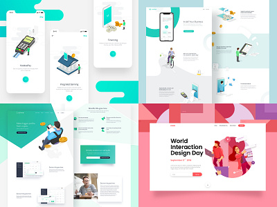 Shinas's top 4 of 2018 😃 app branding character clean design icon illustration landing landing page typography ui vector web website