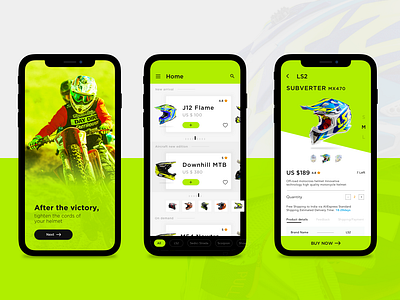 E-commerce Helmet App Design colors design photography poster typography ui ui ux design ux