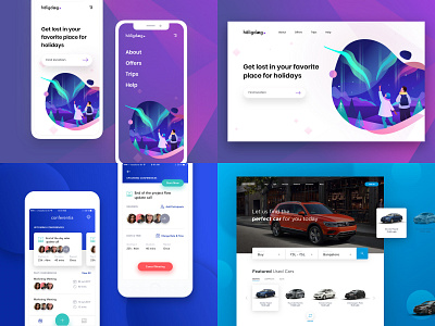 #Top4Shots from 2018 app card design dribbble experience illustration interface ios new ui user ux