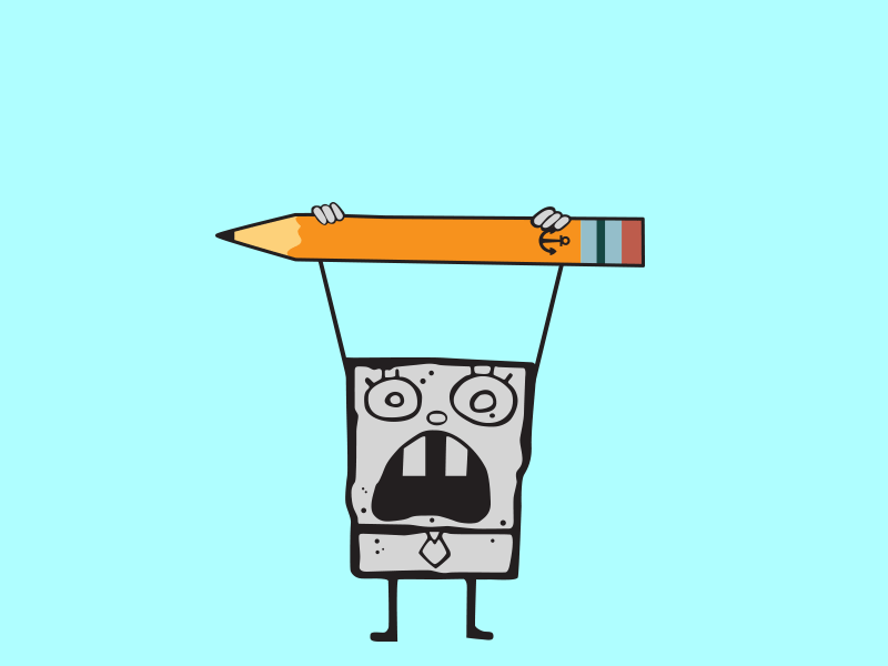 Doodlebob gif photoshop