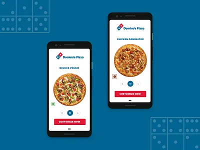 Dominos Pizza Redesign animation app app branding app concept app design clean color cover design design ecommerce flat icon illustration ios minimal mobile app design typography ui ux vector