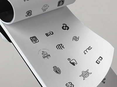 Logofolio booklet collection creative graphicdesign grayscaled logo logo collection logo design logo process logodesign logofolio logomark logomarks portfolio vector