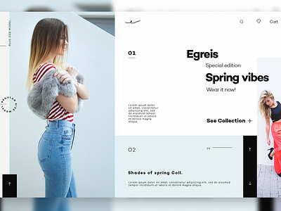 Web Concept clothing company design fashion uiux wear web design