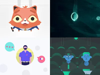 TOP SHOTS 2018 2018 animation character design flat funny illustration vector