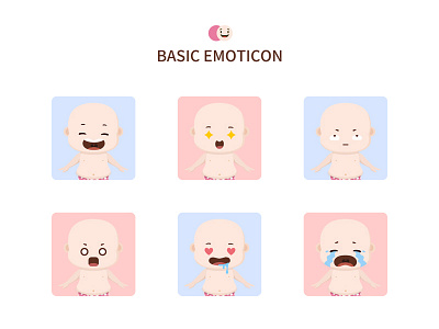 Basic emoticon design illustration ui