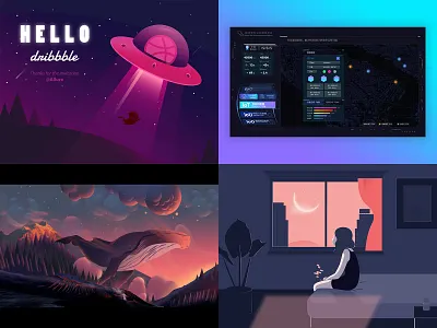 2018 city visualization banner cloud data sleep ui visualization