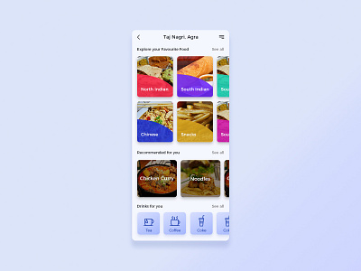 Food/Drink Menu #dailyui challenge 43 app design daily ui graphic design illustration ui uiux ux