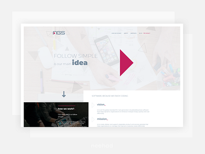 NGS - SOFTWARE, BECAUSE WE ENJOY CODING 2018 modx neehad ngs ui ux design web web design webdesign website