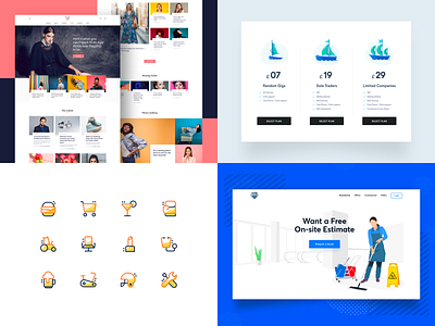 My Top 4 beauty blue celebrity clean cleaning commercial creative design drawing fashion icons illustration minimal pricing top4shots ui ux vector web website