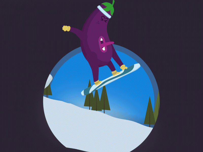 Animation Smashdown #8 Mr. Aubergine 2d 2d animation after effects animation cartoon character character animation emoji gif illustration