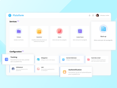 The Platform - Dashboard #1 clean dashboard dashboard design gradient minimal ui uidesign ux ux ui web white