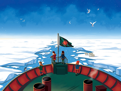 Artic Exploration book arts design illustrated illustration photoshop picturebook picturebooks
