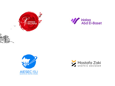 Top 4 Shots - 2018 aiesec blue branding dribbble flat graphic design icon logo logo design personal branding