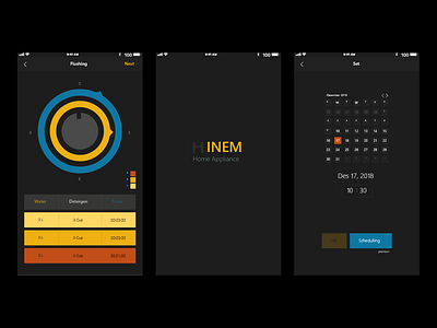 INEM - Home Appliance home appliance mobile apps ui design