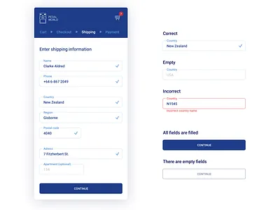 Figma #DailyUI #082 Form app app concept dailyui delivery design figma flat form form field interface shipping ui ux