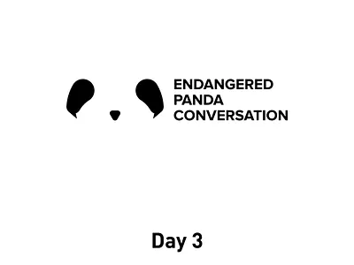 Day 3: Panda adobe black white branding dailylogo dailylogochallange day 3 design graphicdesign grid illustrator logo logodesign negative space panda