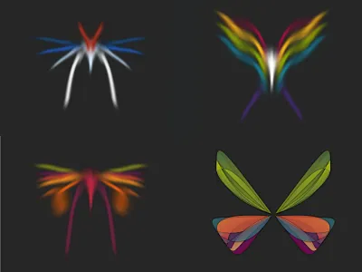 2018 algorithmic art bug butterfly computer art design generative generative art generative art illustration nullshape parametric procedural random
