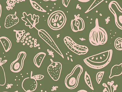 Eat ur veggies design handdrawn icon illustration