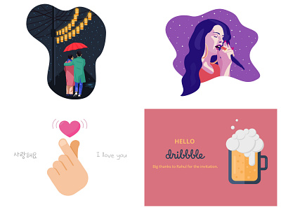 2018 2018 dribbble illustration top4shots vector