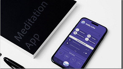 MEDITATION MOBILE APP DESIGN app design graphic design icons