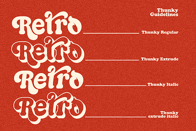 Thunky - Chunky Retro Typeface swash