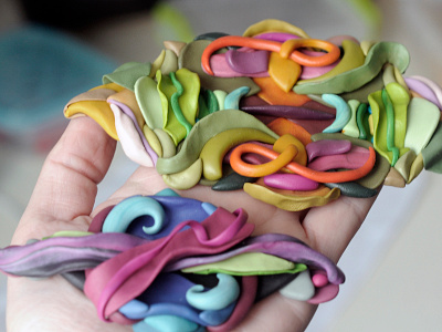 Elements for pattern clay color experiment illustration modelling clay pattern plasticine plastillustration plastilustration symmetry texture