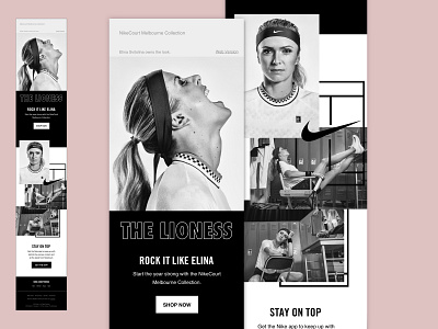 Australia Open email design for Nike court email email design nike teniss
