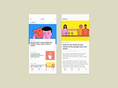 Daily UI #035 - Blog Post 035 blog dailyui mobile app post ui ux