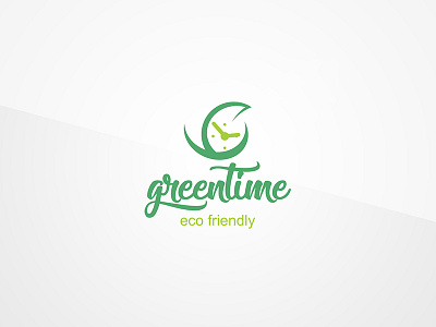 Ecology Logo clock eco ecology energy environment green leaf logo minimal organization renewable template time
