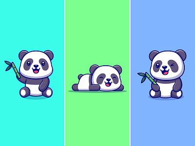 Baby panda🐼🐼🎋 activities animal baby baby panda bamboo china cute food funny icon illustration kids logo mascot panda zoo