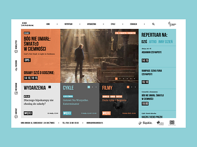 Cinema Janosik cinema design movie process rwd squares tickets ui userinterface watch web webdesign website