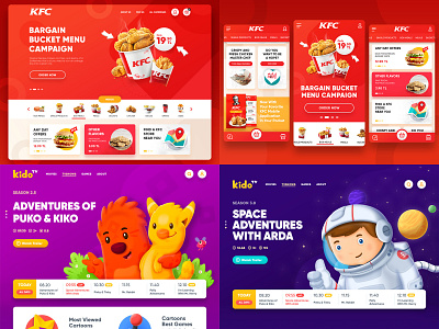 My Shot 2018 2018 2018 trends app concept food kfc kid tv uı webdesign website