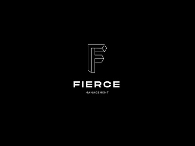 Fierce Model Managament Logo black f fierce honduras logo logo alphabet logo design management model sans serif typography visual identity