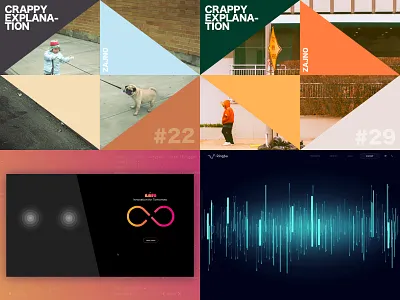 Top 4 of 2018 bright colors code codepen creative css dark color palette experimental futuristic design interactive javascript music spotify playlist technology tunes ui ux vector vibes web development zajno