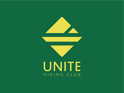 Unite brand branding club concept design designer flat icon imaginary letters logo simple type typography vector web website