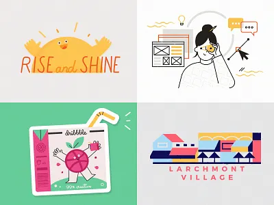 bye 2018 ᕕ( ᐛ )ᕗ branding character city digital dribbble girl illustration losangeles summer vector