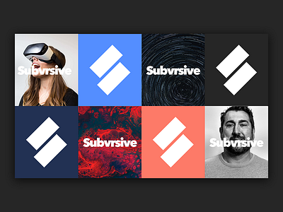 Subvrsive Rebrand abstract ar art direction austin brand branding design graphic art idenity logo print tech texas typography vr