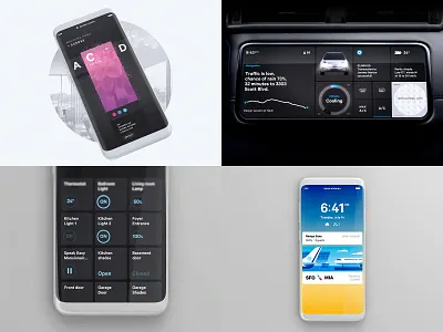 2018 3d animation app calendar home ios mobile motion ui