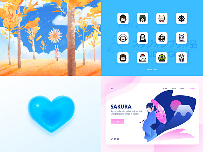 WOW2018 cute design ghibli icon ui
