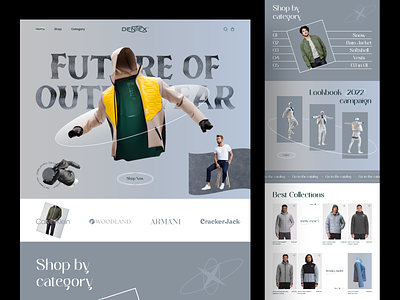 Clothing Store Web Design. clean clothing store design trends e commerce ecommerce ecommerce website design fashion fashion ecommerce gradient landing page design minimal online shop online store orix sajo sajon shopping store ui design web design