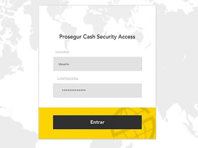 Login for Prosegur login prosegur ui ux ui web