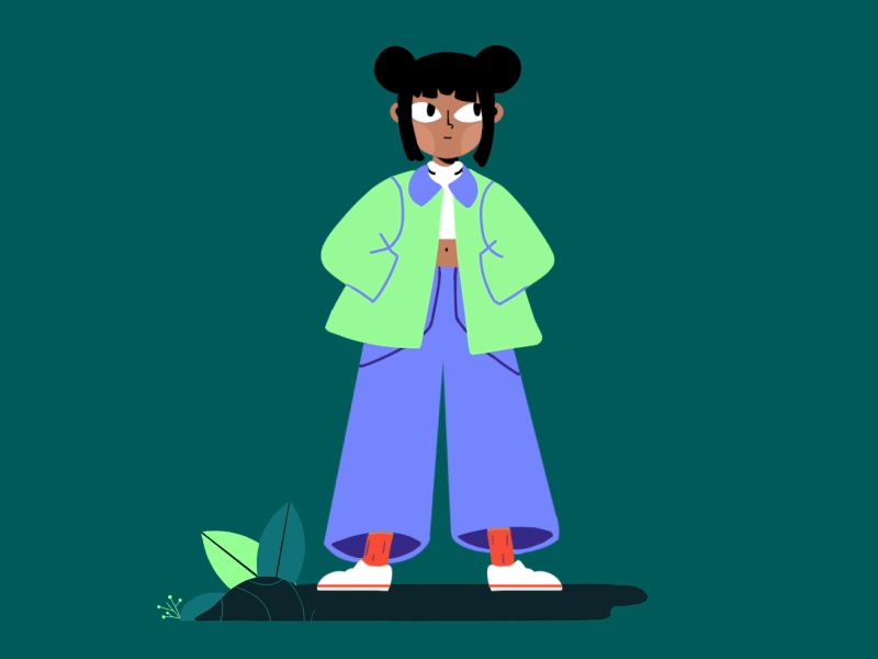 Bubblegum Girl 2d ae after animation cel design effects gif illustration motion photoshop