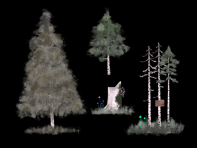 Concept art - Tree design background design concept art illustration narrative props visual development