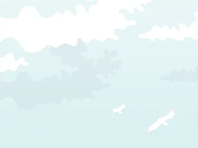Clouds clouds design graphic illustration sea seagull vector