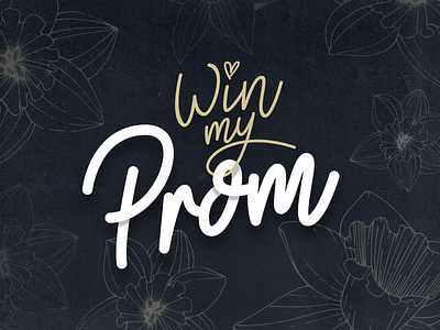 Win My Prom - Branding brand branding design dribbble illustration illustrator letter logo popular type typography vector