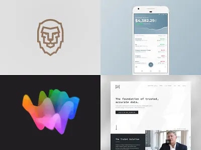 2018 2018 app application brand branding clean crypto design digital interface landing logo mobile simple webpage website year in review