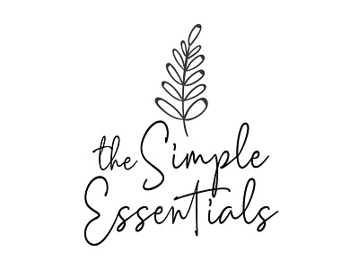 The Simple Essentials essential oils line drawing logo oils simple