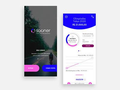 App Sooner app design app finance app investment layout app